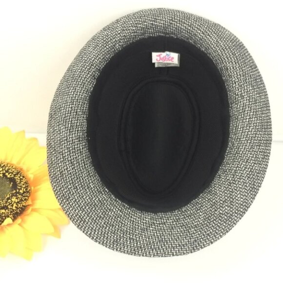 Women's Black Glitter Justice Hat - Picture 8 of 8